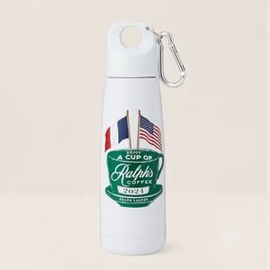 Ralph Lauren Ralph’s Coffee Flag Water Bottle, set of 2, brand new